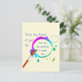 アーティスト・オブ・ユー・ライフ感動的引用文 ポストカード (スタンド正面)