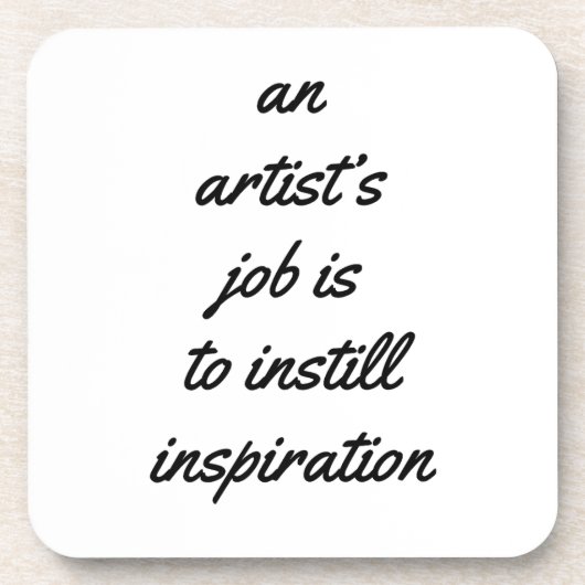 アーティスト・ジョブ・懸命・プラスチック・コースター コースター (正面)