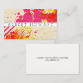 アーティスト |スパー絵を描ター |ペインターモダンクリエーター 名刺 (正面/裏面)