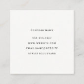 アーティスト |デザイナー |水彩 スクエア名刺 (裏面)