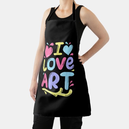 アーティスト・ペインターのギフト、アートカラフルが大好き絵を描。 エプロン (インサイチュ)