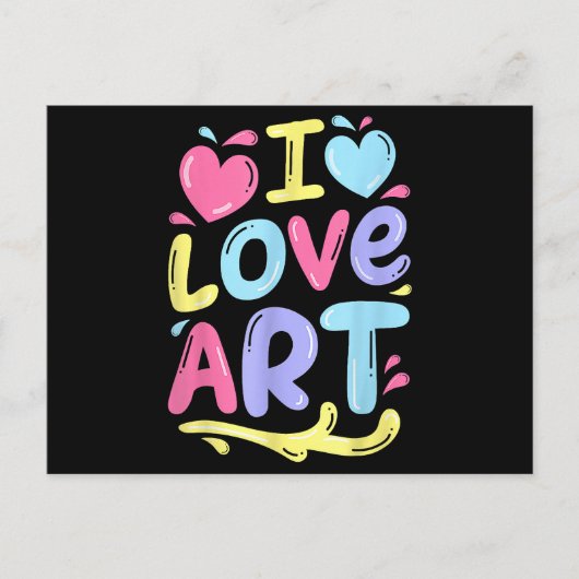 アーティスト・ペインターのギフト、アートカラフルが大好き絵を描。 ポストカード (正面)