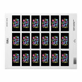 アーティスト・ペインターのギフト、アートカラフルが大好き絵を描。 ラベル (フルシート)