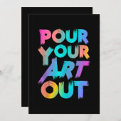 アーティスト・ペインター・アクリル絵画ズからアートを注ぐ シーズンカード (正面/裏面)