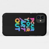 アーティスト・ペインター・アクリル絵画ズからアートを注ぐ Case-Mate iPhoneケース (裏面(横))