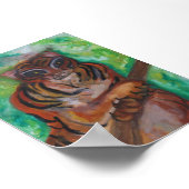 アーティスト・ポーラ・レイリーによるタイガー・ポスター。 ポスター (角)