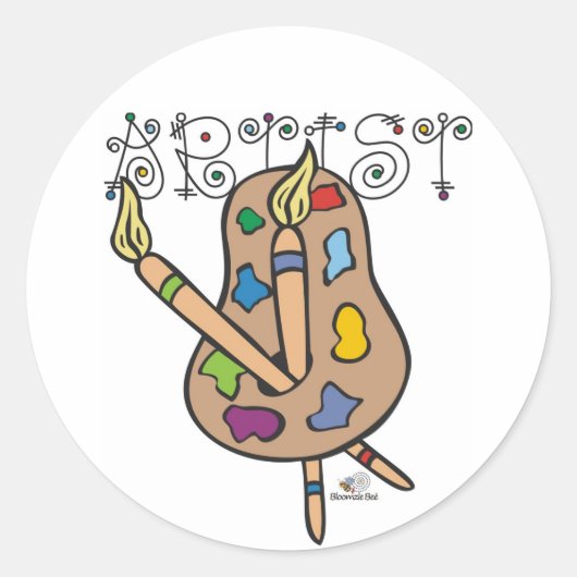 アーティスト ラウンドシール (正面)