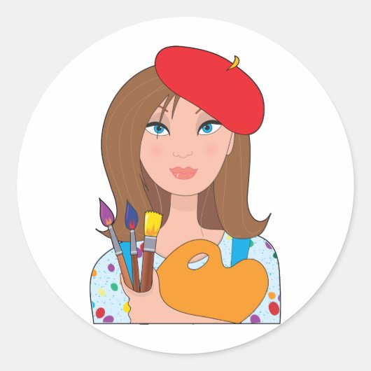 アーティスト ラウンドシール (正面)