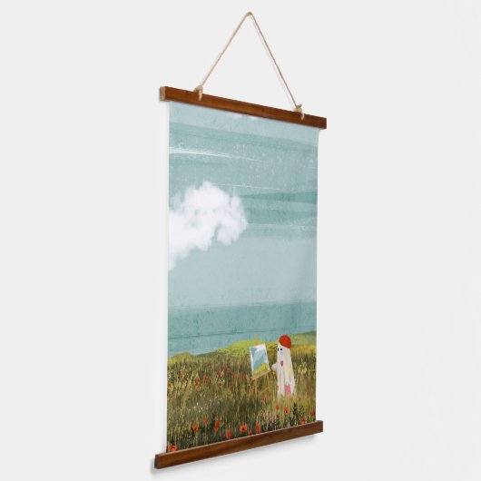 アーティスト 吊り下げ型タペストリー (傾斜あり)