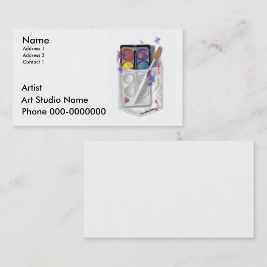 アーティスト 名刺 (正面/裏面)