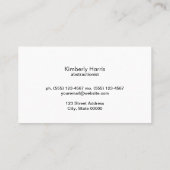 アーティスト 名刺 (裏面)