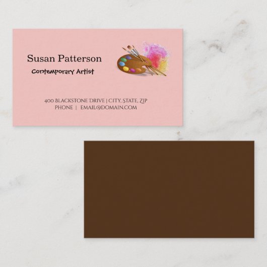 アーティスト 名刺 (正面/裏面)