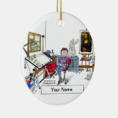 アーティスト – 女性 セラミックオーナメント (右)