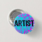 アーティスト – 小さなスパッタ 缶バッジ (正面&裏面)