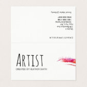 アーティスト/水彩画 名刺 (外部フラット)