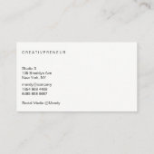 アーティスト/水彩画 名刺 (裏面)