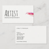アーティスト/水彩画 名刺 (正面/裏面)