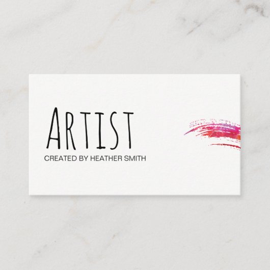 アーティスト/水彩画 名刺 (正面)