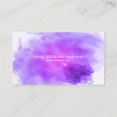 アーティスト |水彩 名刺 (裏面)