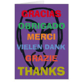 アーティスト、複数の言語で感謝、編集文字 (正面)