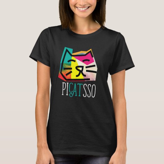 アーティスト I 美術教師 I ピカソ I 面白い抽象C Tシャツ (正面)