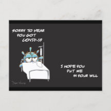 アーティストDan YouraによるシリーズのCOVID ポストカード＃2