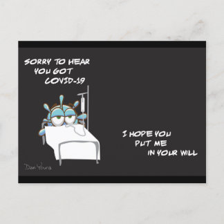 アーティストDan YouraによるシリーズのCOVID ポストカード＃2 ポストカード