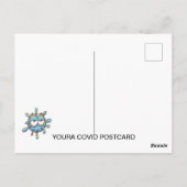 アーティストDan YouraによるシリーズのCOVID ポストカード＃2 ポストカード (裏面)