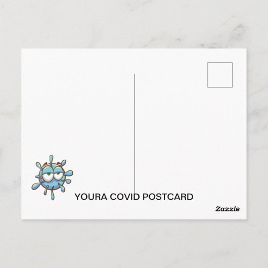 アーティストDan YouraによるシリーズのCOVID ポストカード＃2 ポストカード (裏面)