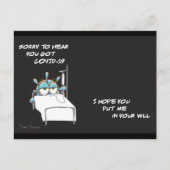 アーティストDan YouraによるシリーズのCOVID ポストカード＃2 ポストカード (正面)