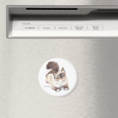 アーティストGV Hemmingsによるラグドール猫 マグネット (インサイチュ (食洗機))