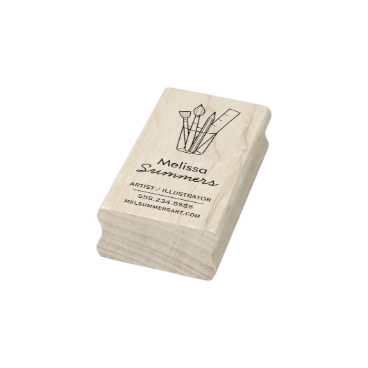 アーティストIllustratorビジネス連絡情報 ラバースタンプ (スタンプ)