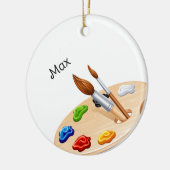 アーティスパーソナライズされたトのクリスマスオーナメント セラミックオーナメント (左)