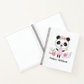 アーティスパーソナライズされたトピンクホワイトスケッチブック ノートブック (内部)