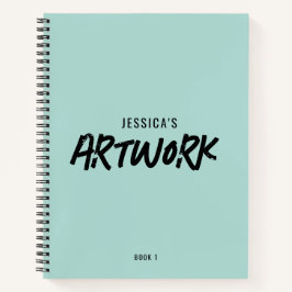 アーティスパーソナライズされたト・アートワークSketchbook Mint Green ノートブック