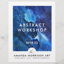 アーティスモダントの画家の手のロゴ チラシ