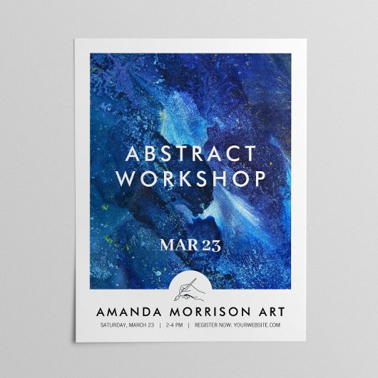 アーティスモダントの画家の手のロゴ ポスター