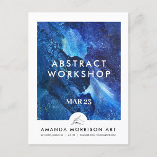 アーティスモダントの画家の手のロゴ ポストカード