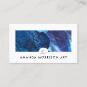 アーティスモダントの画家の手のロゴ 名刺 (正面)