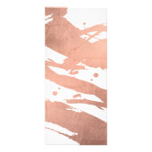 アーティスモダント抽象芸術フェイクバラ金ゴールドブラシストローク ラックカード (裏面)