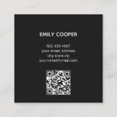 アーティスモダント画家アートワークスタジオ コーリングカード (裏面)