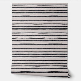 アーティスモダント:黒はっきりした色のストライプ 壁紙