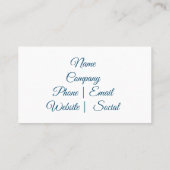 アーティスユニークトパティナレザールビジネスカード 名刺 (裏面)