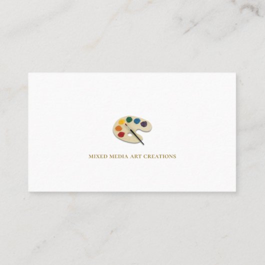 アーティス伝統的素晴らしト |アーティストの写真 名刺 (裏面)