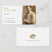 アーティス伝統的素晴らしト |アーティストの写真 名刺 (正面/裏面)