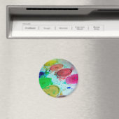 アーティス数々のト色の水彩画絵を描面 マグネット (インサイチュ (食洗機))