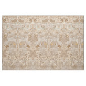 アーティス熱狂するトファンキー・ベージュ反復パターン ファブリック (ファットクウォーター)