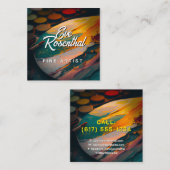 アーティス素晴らしト |プロフェッショナル スクエア名刺 (正面/裏面)