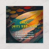 アーティス素晴らしト |プロフェッショナル スクエア名刺 (裏面)