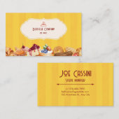 アーティス素朴トベーカリー | ヴィンテージ 名刺 (正面/裏面)